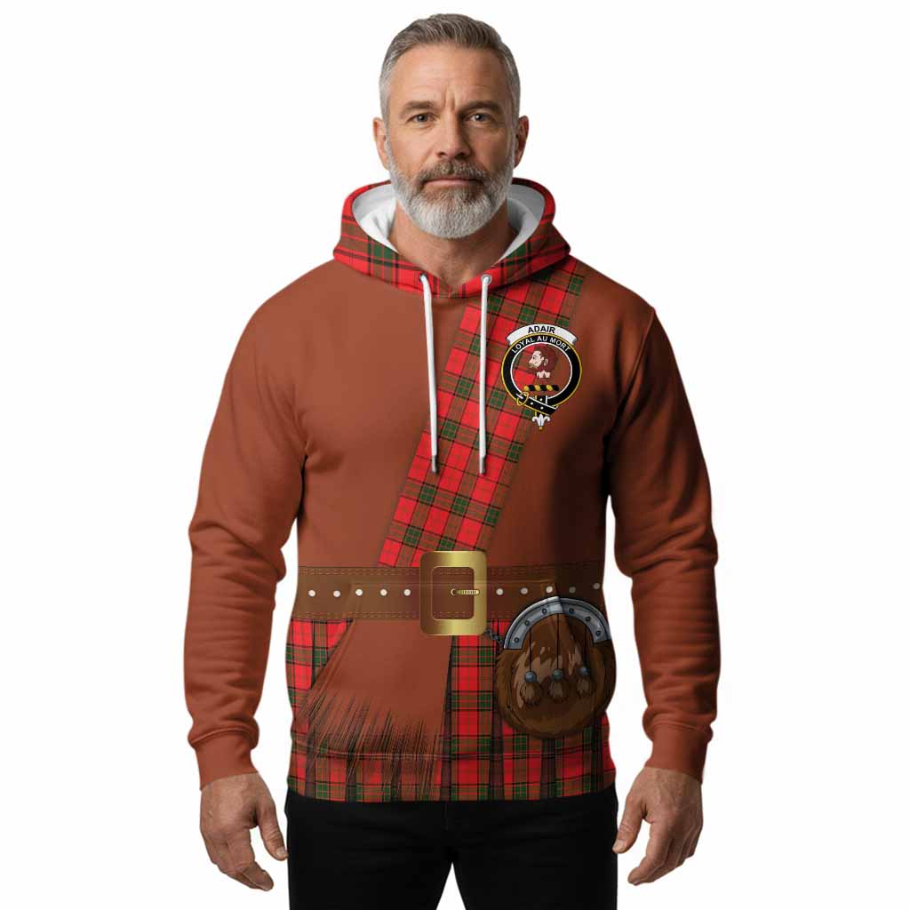 Adair Tartan Crest Hoodie Kilt Costume Style