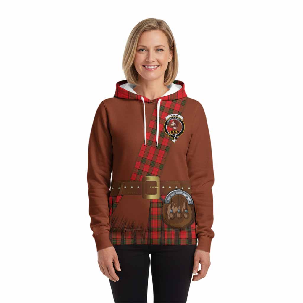 Adair Tartan Crest Hoodie Kilt Costume Style