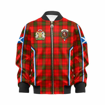 Adair Tartan Crest Kid Bomber Jacket Scotland Coat of Arm Flag Style - Tartan Vibes Clothing