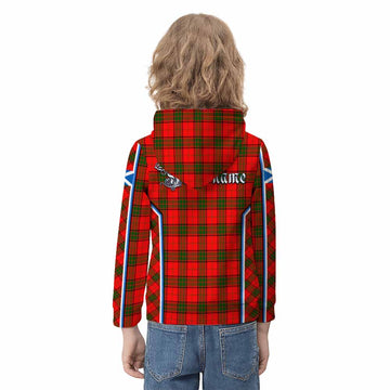 Adair Tartan Crest Kid Hoodie Scotland Coat of Arm Flag Style - Tartan Vibes Clothing