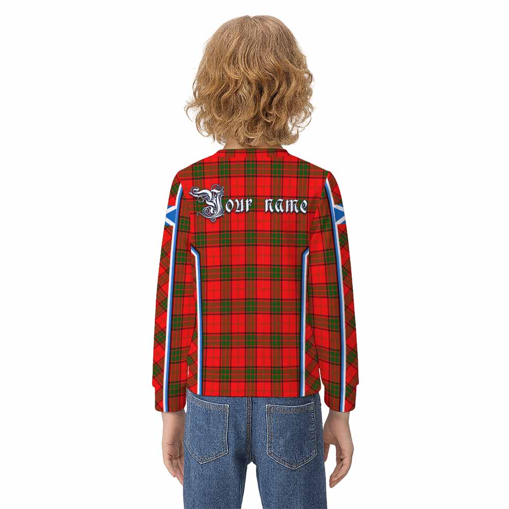 Adair Tartan Crest Kid Knitted Sweatshirt Scotland Coat of Arm Flag Style - Tartan Vibes Clothing