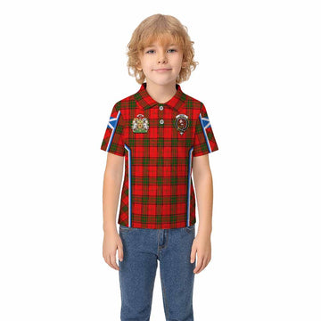 Adair Tartan Crest Kid Polo Shirt Scotland Coat of Arm Flag Style - Tartan Vibes Clothing