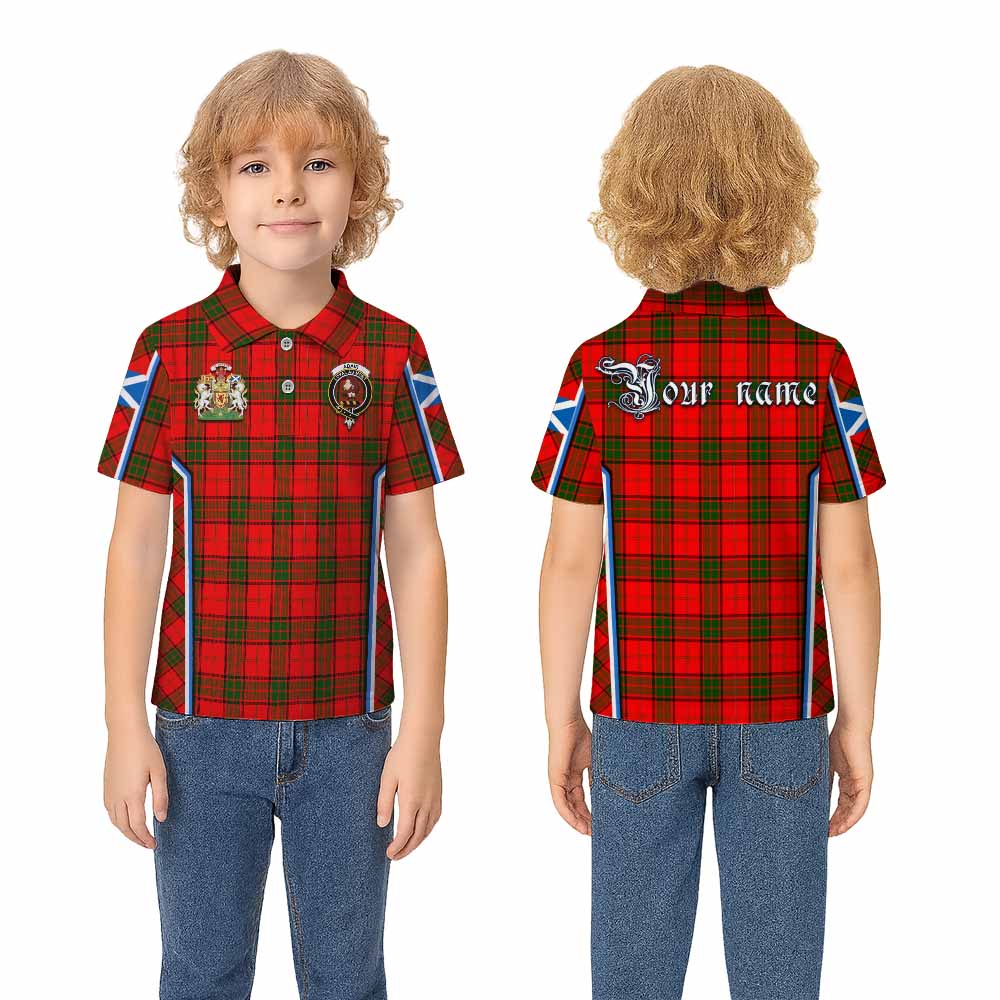 Adair Tartan Crest Kid Polo Shirt Scotland Coat of Arm Flag Style - Tartan Vibes Clothing
