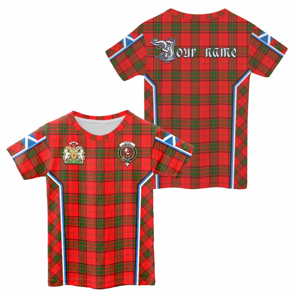 Adair Tartan Crest Kid T-shirt Scotland Coat of Arm Flag Style - Tartan Vibes Clothing