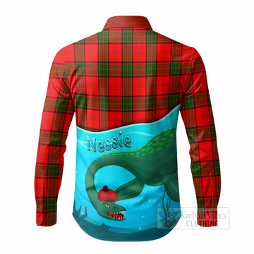 Adair Tartan Crest Long Sleeve Button Shirts Nessie Under Water