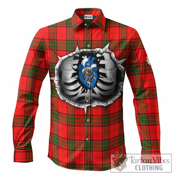 Adair Tartan Crest Long Sleeve Button Shirts Scotland In My Veins