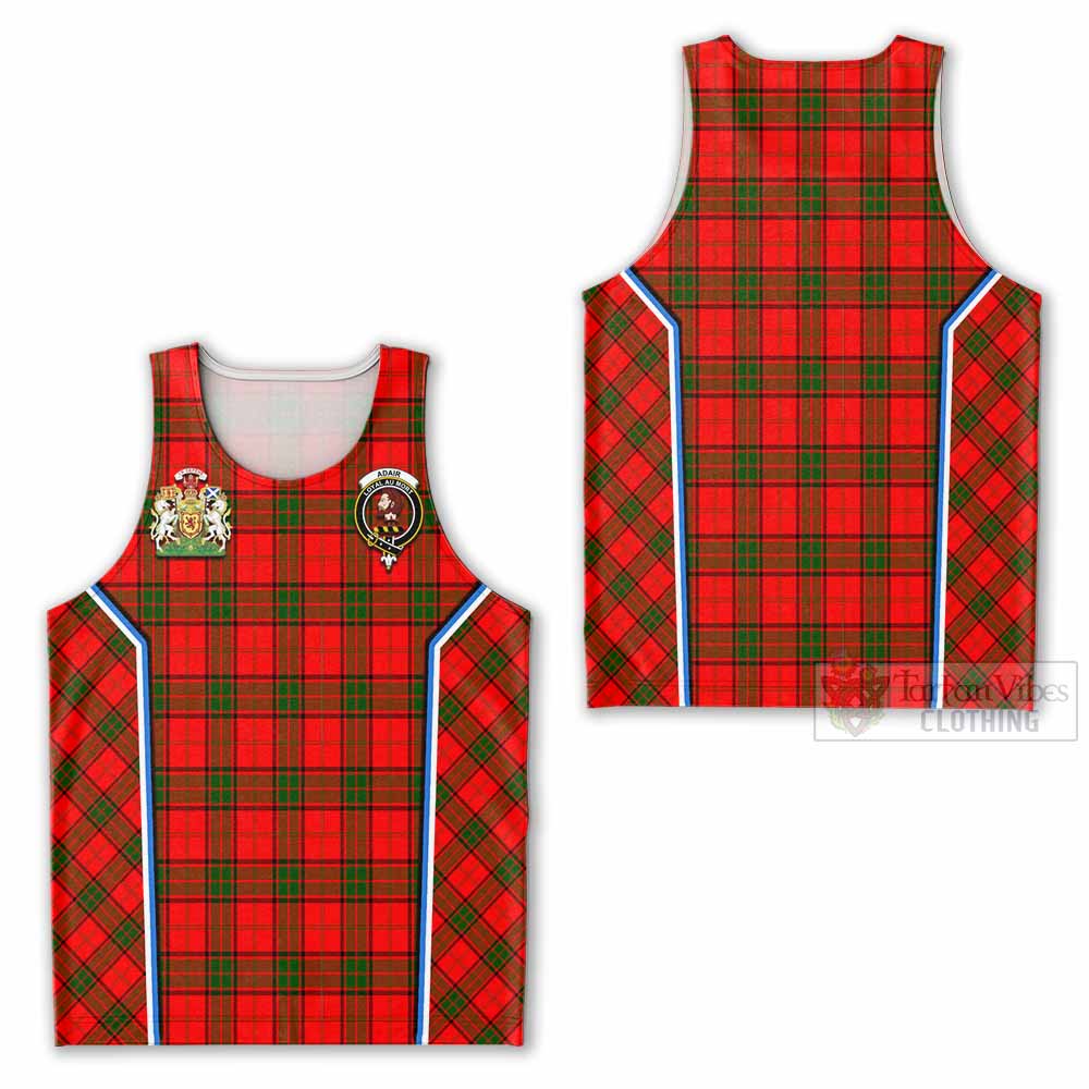 Adair Tartan Crest Men Tank Top Scotland Coat of Arm Flag Style - Tartan Vibes Clothing