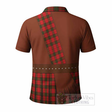 Adair Tartan Crest Polo Shirt Kilt Costume Style
