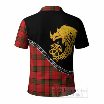 Adair Tartan Crest Polo Shirt Legendary Dragon Knot Half Style