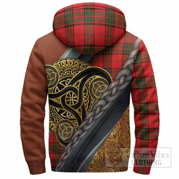 Adair Tartan Crest Sherpa Hoodie Scottish Triskele Celtic