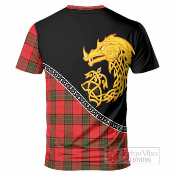 Adair Tartan Crest T-Shirt Legendary Dragon Knot Half Style
