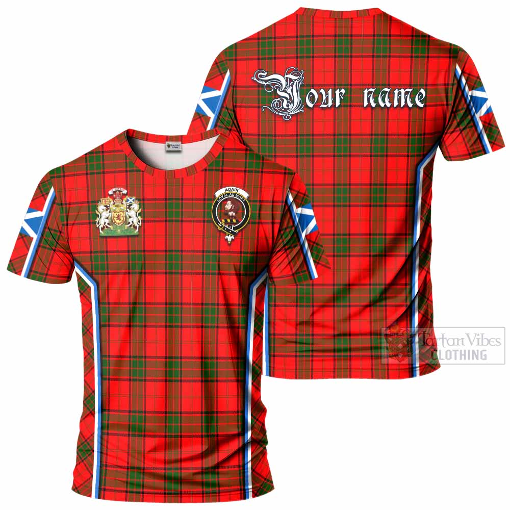Adair Tartan Crest T-shirt Scotland Coat of Arm Flag Style - Tartan Vibes Clothing
