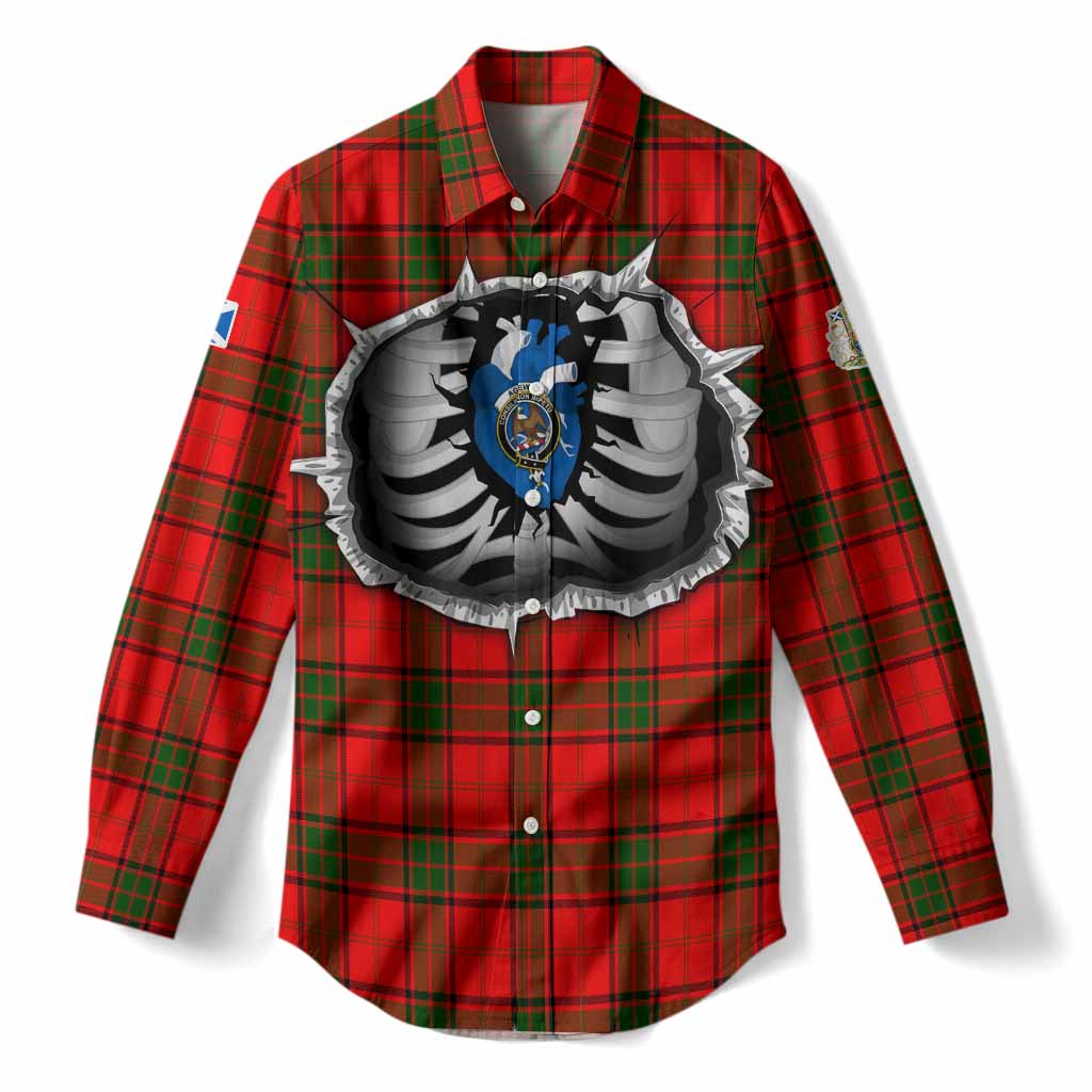 Adair Tartan Crest Women Casual Shirt Scotland In My Veins