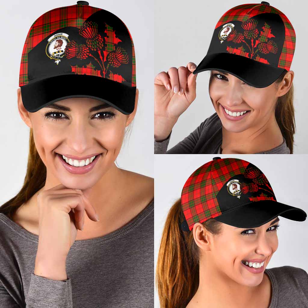 Adair Tartan Family Crest Classic Cap Scotland Thistle Floral Flag Style