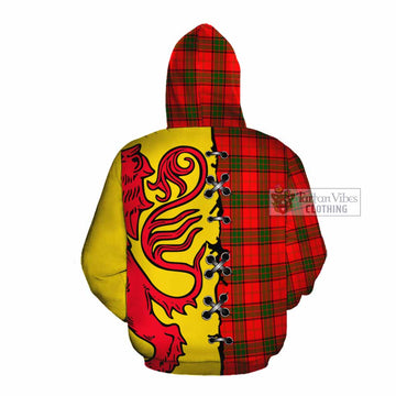 Adair Tartan Family Crest Cotton Hoodie Lion Rampant Honor - Tartan Vibes Clothing