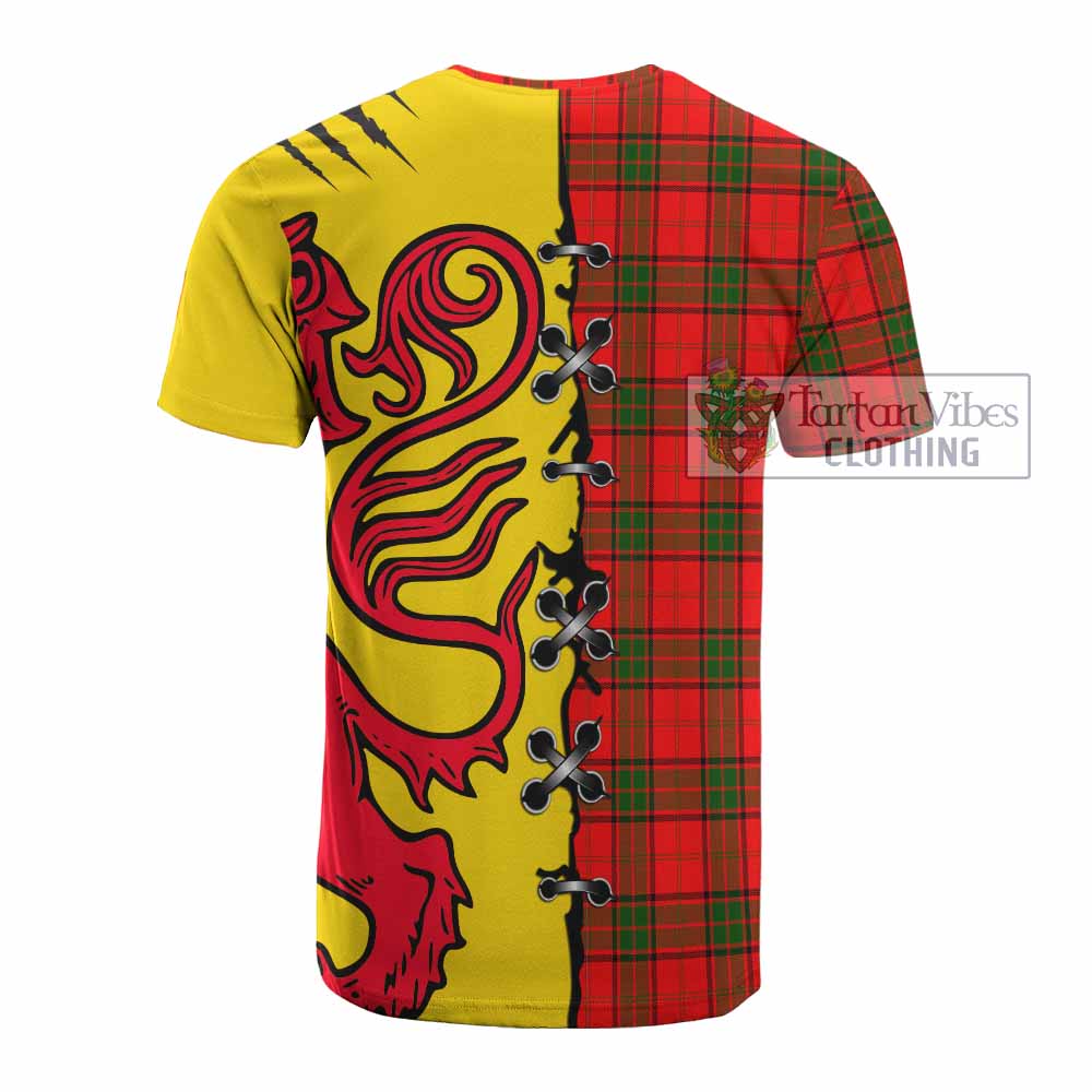 Adair Tartan Family Crest Cotton T-shirt Lion Rampant Honor - Tartan Vibes Clothing