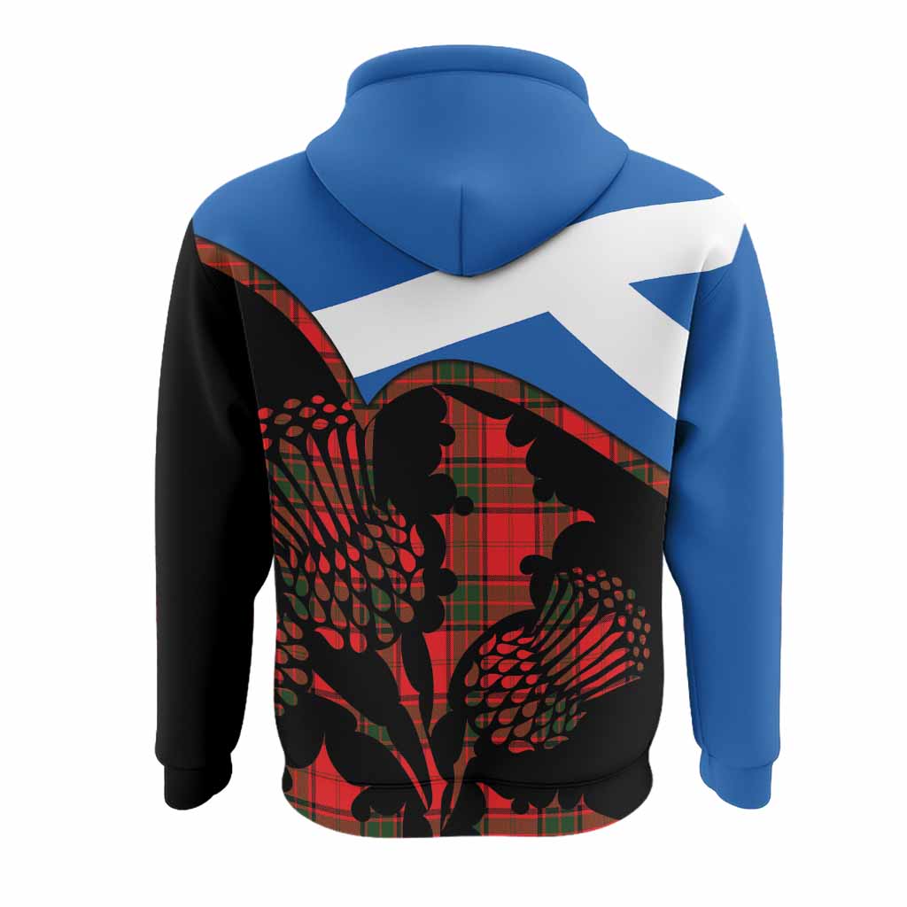 Adair Tartan Family Crest Hoodie Scotland Thistle Floral Flag Style