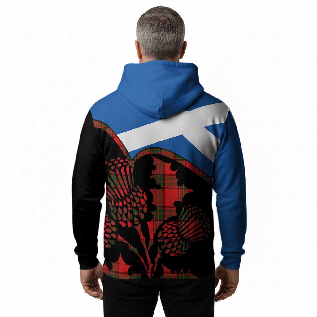Adair Tartan Family Crest Hoodie Scotland Thistle Floral Flag Style