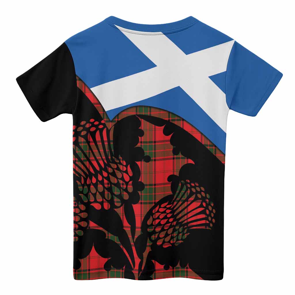 Adair Tartan Family Crest Kid T-shirt Scotland Thistle Floral Flag Style