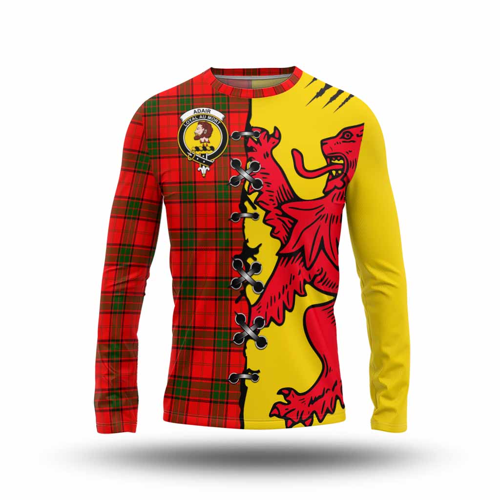 Adair Tartan Family Crest Long Sleeve T-Shirt Lion Rampant Honor - Tartan Vibes Clothing