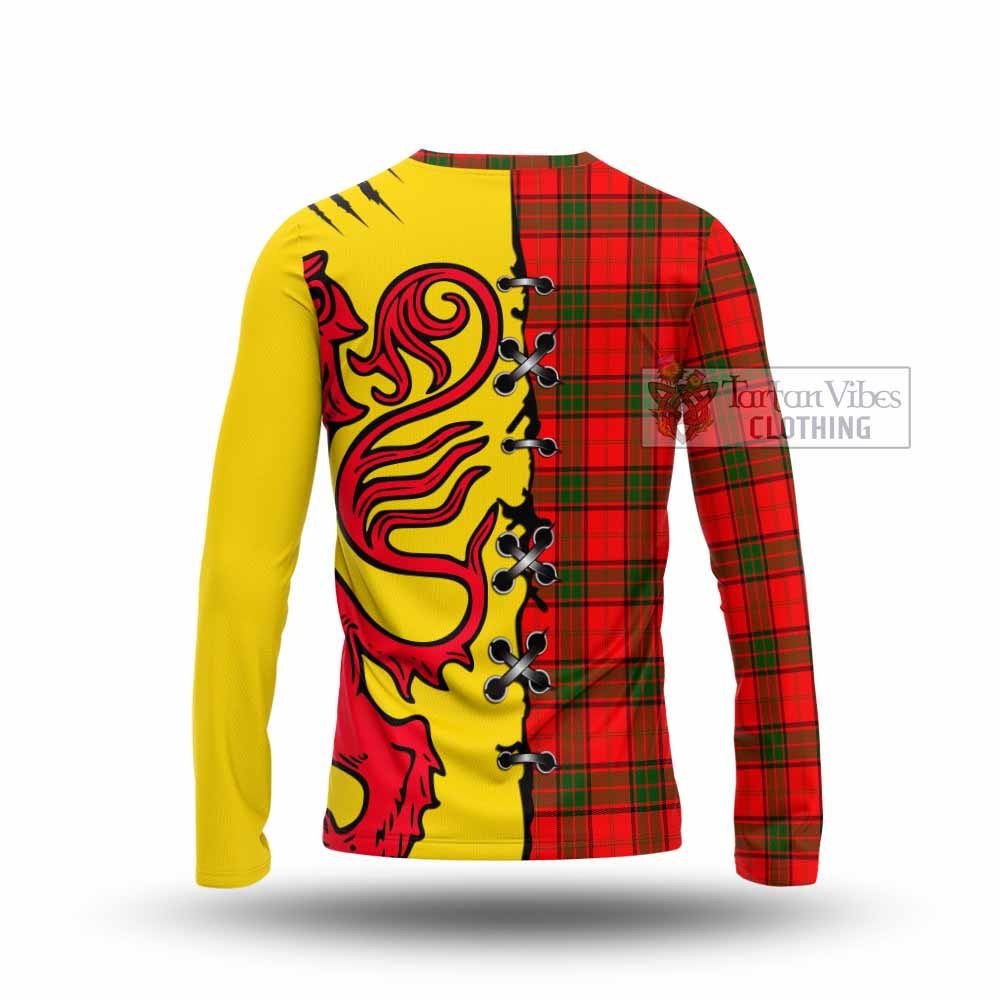 Adair Tartan Family Crest Long Sleeve T-Shirt Lion Rampant Honor - Tartan Vibes Clothing