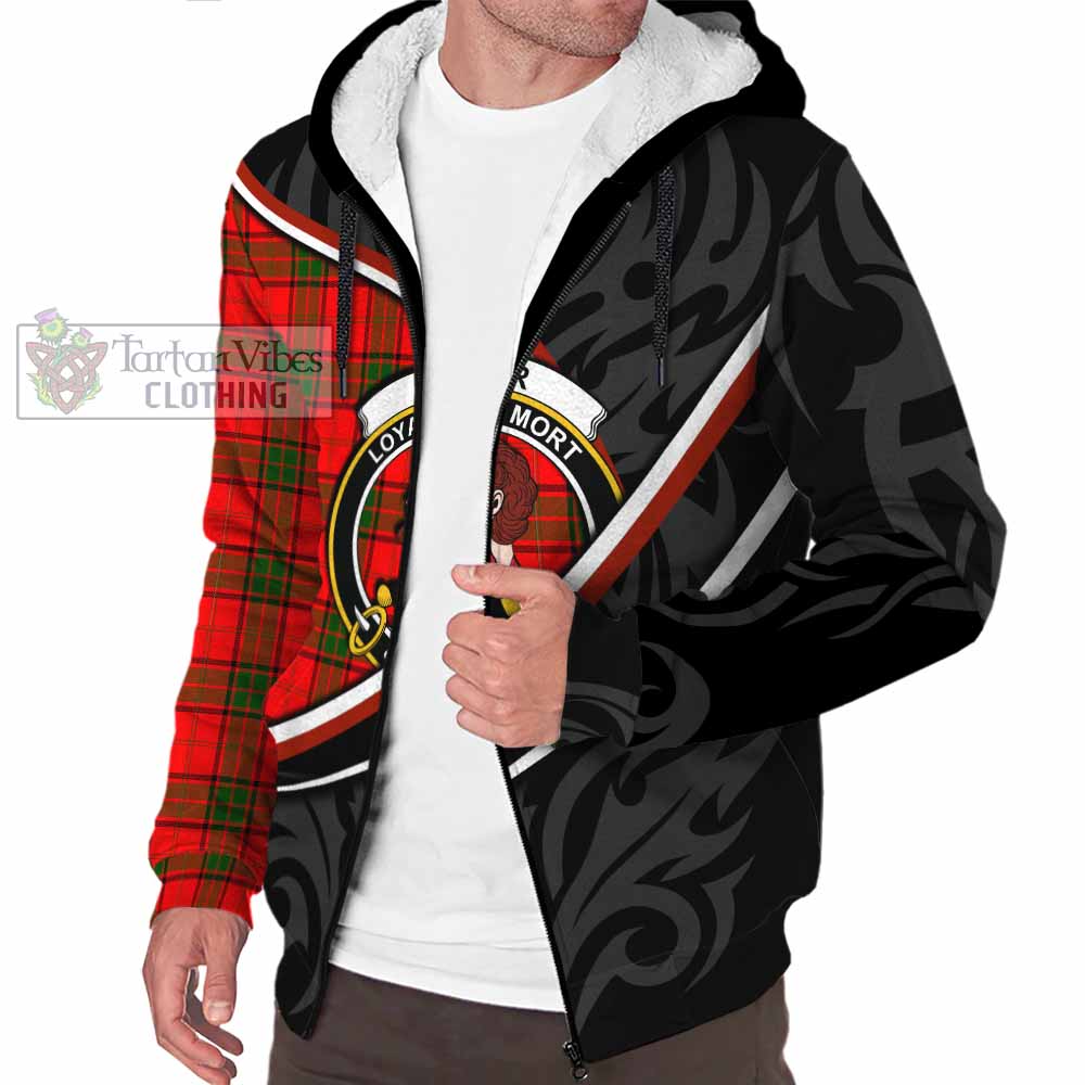 Adair Tartan Family Crest Sherpa Hoodie Celtic Scottish Thistle Floral - Tartan Vibes Clothing