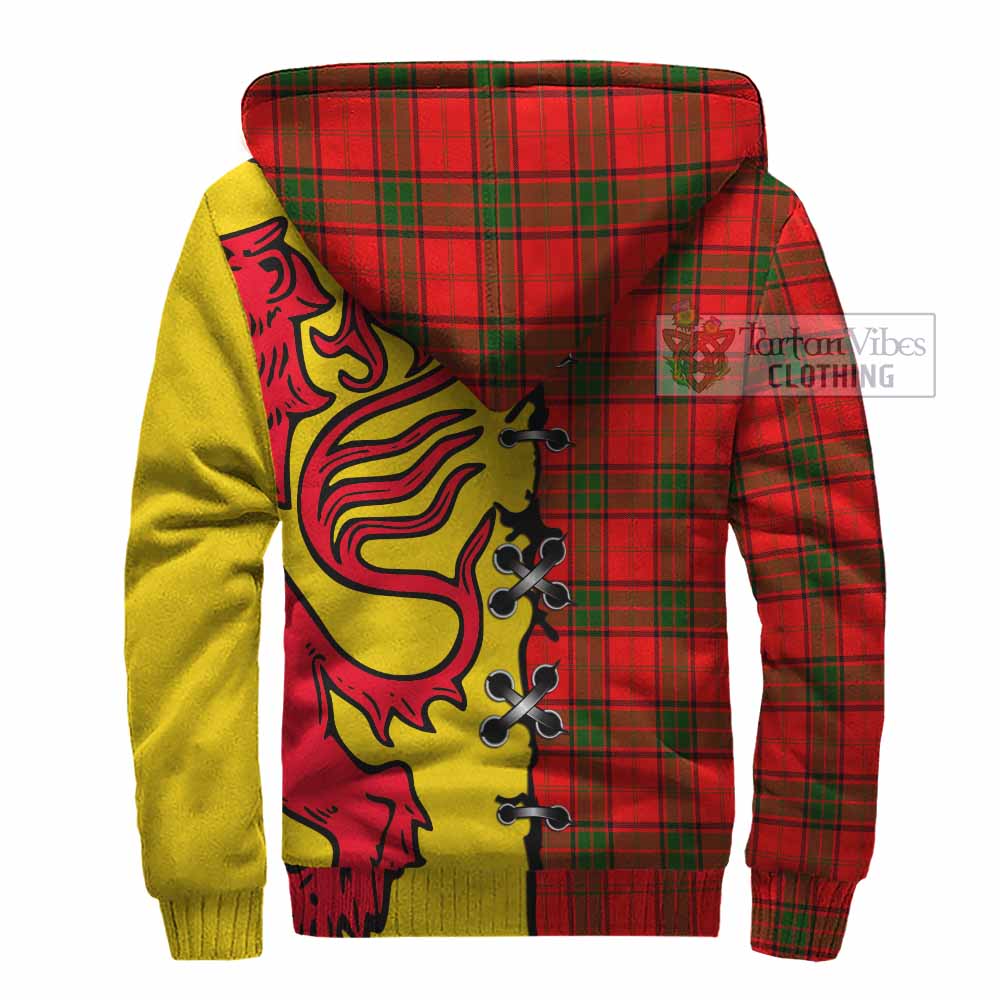 Adair Tartan Family Crest Sherpa Hoodie Lion Rampant Honor - Tartan Vibes Clothing