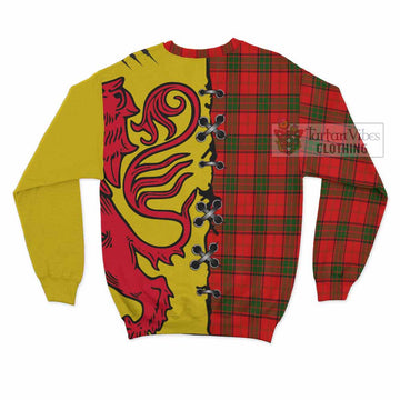 Adair Tartan Family Crest Sweatshirt Lion Rampant Honor