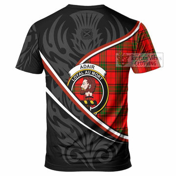 Adair Tartan Family Crest T-shirt Celtic Scottish Thistle Floral - Tartan Vibes Clothing