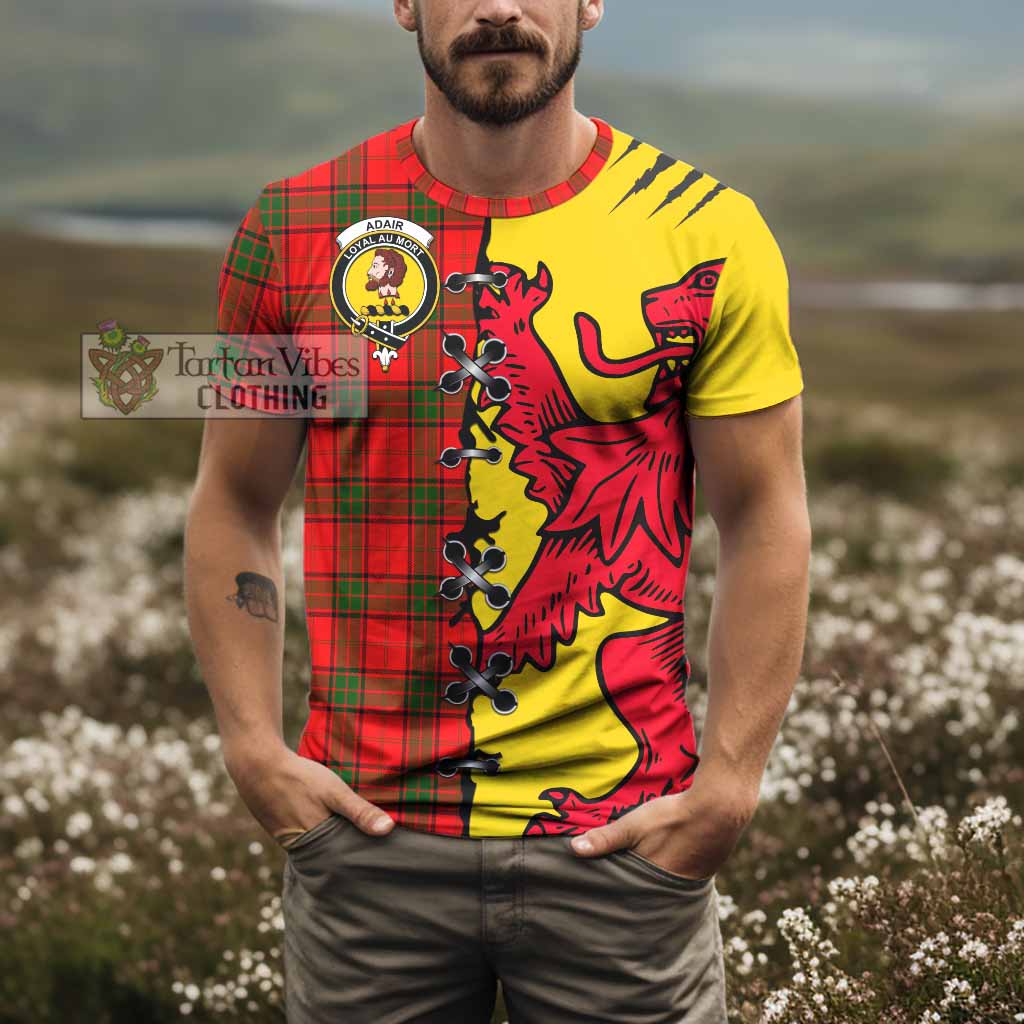 Adair Tartan Family Crest T-shirt Lion Rampant Honor - Tartan Vibes Clothing