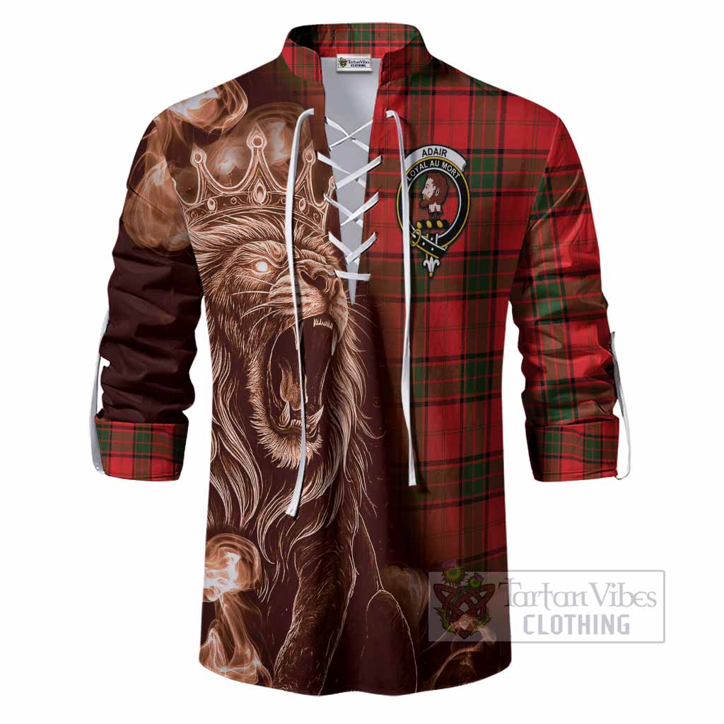Adair Tartan Ghillie Shirt Roaring Lion Heritage