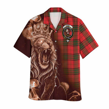 Adair Tartan Hawaiian Shirt Roaring Lion Heritage