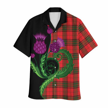 Adair Tartan Hawaiian Shirt Traditional Scottish Thistle