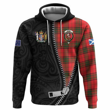 Adair Tartan Hoodie New Zealand Pattern Unique Zipper Stylized