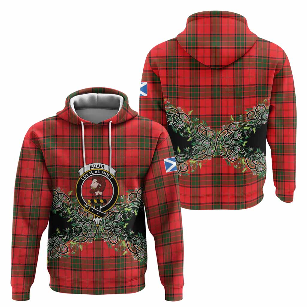 Adair Tartan Hoodie Thistle Scottish Spirit