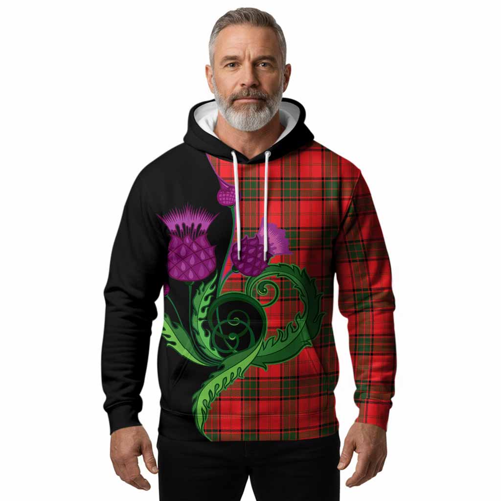 Adair Tartan Hoodie Traditional Scottish Thistle