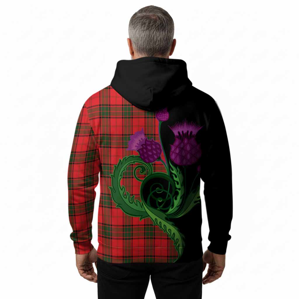Adair Tartan Hoodie Traditional Scottish Thistle