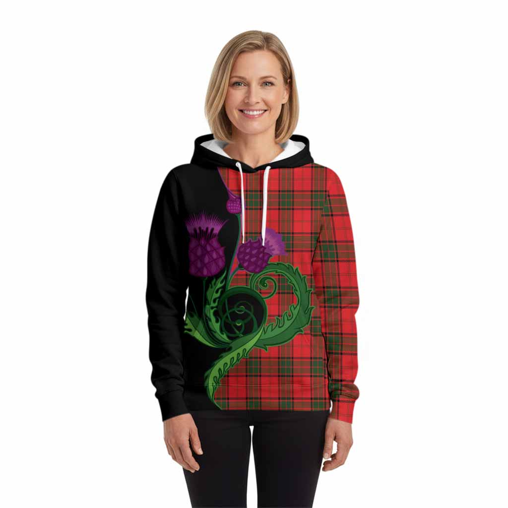 Adair Tartan Hoodie Traditional Scottish Thistle