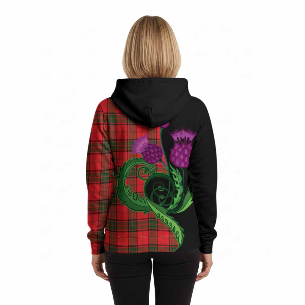 Adair Tartan Hoodie Traditional Scottish Thistle