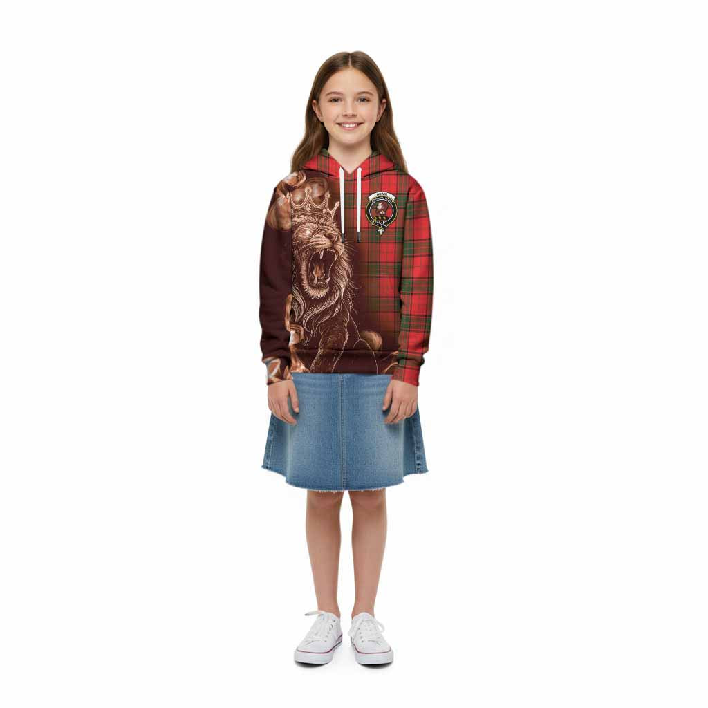 Adair Tartan Kid Hoodie Roaring Lion Heritage