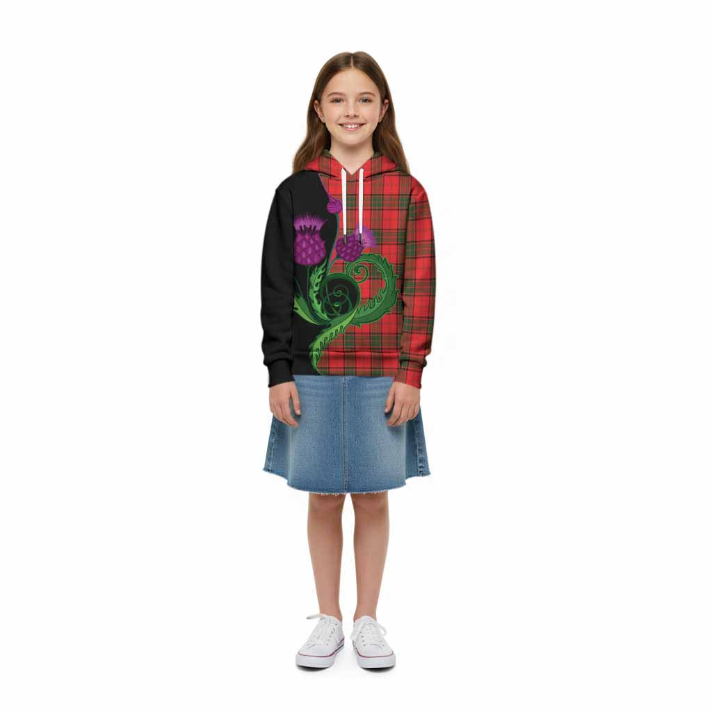 Adair Tartan Kid Hoodie Traditional Scottish Thistle