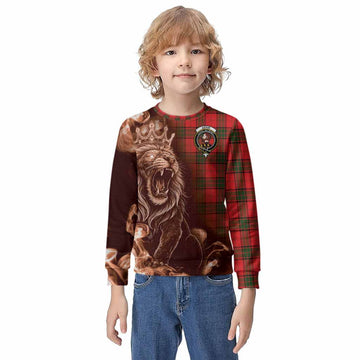 Adair Tartan Kid Knitted Sweatshirt Roaring Lion Heritage
