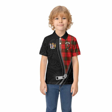 Adair Tartan Kid Polo Shirt New Zealand Pattern Unique Zipper Stylized