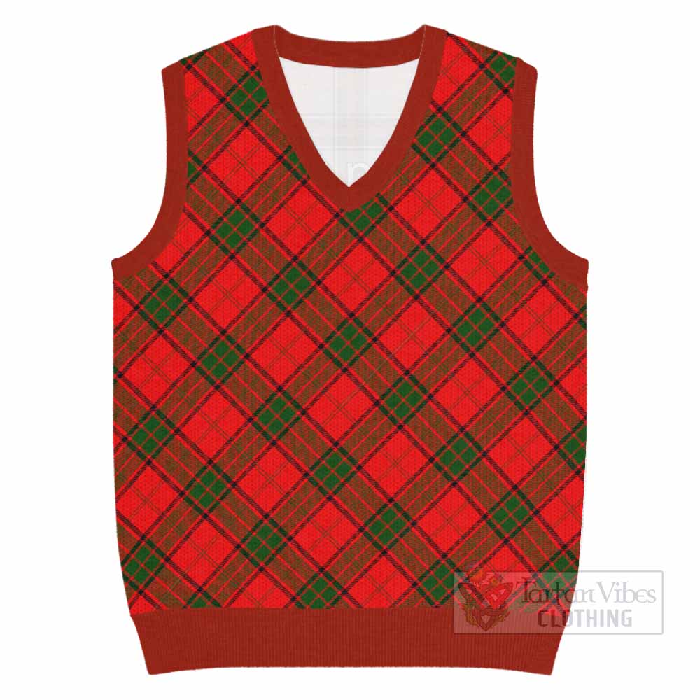 Adair Tartan  Knitted V-Neck Vest Cross Style