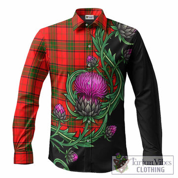 Adair Tartan Long Sleeve Button Shirts Resilient Scottish Thistle