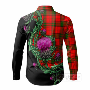 Adair Tartan Long Sleeve Button Shirts Resilient Scottish Thistle