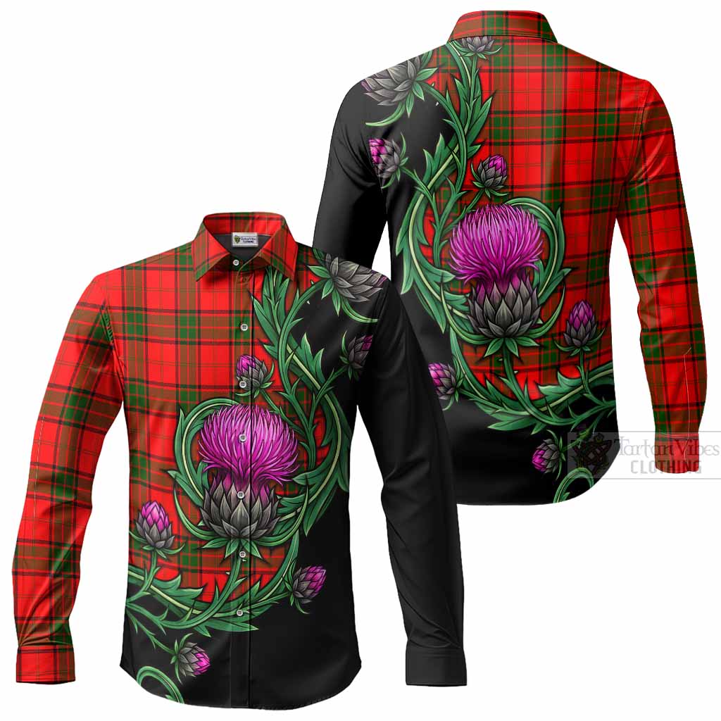 Adair Tartan Long Sleeve Button Shirts Resilient Scottish Thistle