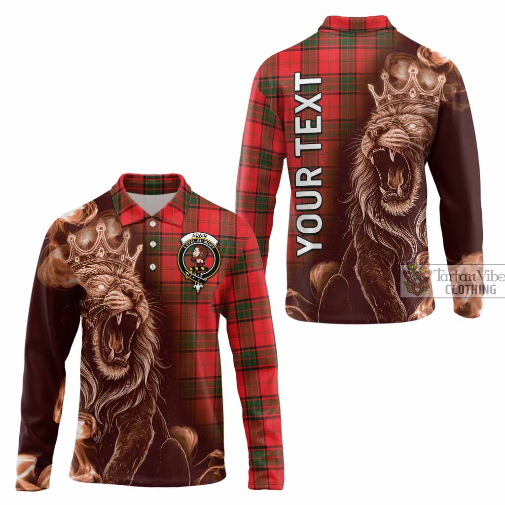 Adair Tartan Long Sleeve Polo Shirt Roaring Lion Heritage