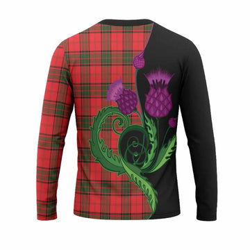Adair Tartan Long Sleeve T-Shirt Traditional Scottish Thistle