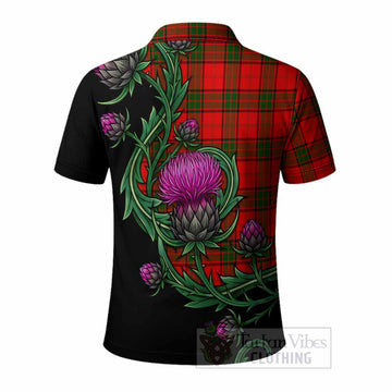 Adair Tartan Polo Shirt Resilient Scottish Thistle